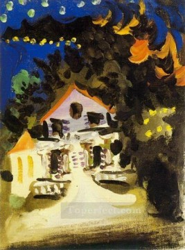 red house Painting - House 1920 cubism Pablo Picasso